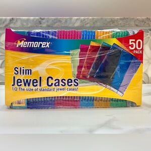 Memorex Slim Jewel CD|DVD Cases 44-Pack